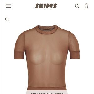 Skims summer mesh T-shirt in Jasper